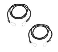 DARENYI 1,5 m Corde Elastiche con Moschettone, Extra Lungo Cavi Elastici con Gancio Corde Elastiche per Teloni, Bici, Macchina, Luggee(2 pezzi)