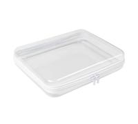 DARENYI 1 Pezzo custodia per guscio duro trasparente con cerniera, borse di archiviazione per giocattoli, borsa per la memoria dei giocattoli,per blocchi, enigmi, cosmetici e altro (25 x 20 x 5.3 cm)