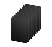 DARENYI 10 pezzi Foglio Acrilico 1mm Foglio di Plastica Flessibile Nero Foglio di Plastica Quadrato Foglio di Plastica per Progetti Espositori, Artigianato, Calligrafia e Pittura (25 x 20cm)