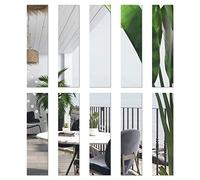 DARENYI 10 pezzi Specchio Adesivo da Parete Autoadesivi Specchio da Parete Flessibile Adesivo Removibile Acrilico Specchio Adesivo Parete per un Soggiorno Camera da Letto Sfondo Decorazione Della