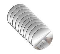 DARENYI 10 Pezzi Specchio da Parete 10cm Specchio Rotondo Specchi Adesivi da Parete Specchio Acrilico Specchio Flessibile Adesivo per Decorazioni Murali Casa