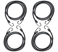 DARENYI 2 m Corde Elastiche con Gancio, Extra Lungo Cavi Elastici Corde Elastiche per Teloni, Bici, Macchina, Luggee(4 pezzi)