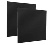 DARENYI 2 Pezzi Lastre Plexiglass 2.5mm Fogli in Acrilico Nero Plexiglass Pannello Plexiglass per Decorazione Domestica, Display, Cornice, Pittura (30 x 30 cm)