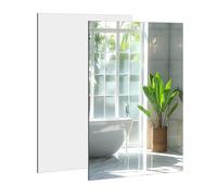 DARENYI 2 Pezzi Specchio da Parete 30 x 21cm Specchi da Parete Senza Cornice Vetro Specchio Adesivo per Bagno, Camera da Letto, Armadio, Soggiorno
