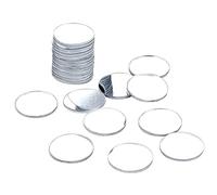 DARENYI 20 Pezzi Specchio da Parete 6cm Vetro Specchio Rotondo Specchio Adesivo da Parete Specchi Decorativi da Parete per Soggiorno da Letto Sfondo Decorazione Della