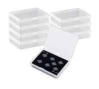 DARENYI 8 Pezzi Scatola per Carte da Gioco Trasparente Plastica Perline Contenitori Scatola Piccole Scatole Plastica Trasparente per Pillole, Perline, Gioielli (9.6 x 6.8 x 2.1cm)