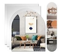 DARENYI Incollare lo specchio per sporgere,Specchio da parete,specchio di piastrelle autoadesivo, mirror film autoadesivo, adesivo per bagno a parete, spogliatoio (35,5 * 30 cm)