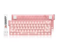DAREU COOL60 rosa tastiera gaming 8K Hz Rapid Trigger, tastiera cablata al 60% con tasti trasparenti, 15 modalità RGB, precisione RT di 0,01 mm, azionamento regolabile, per PC/Mac (rosa)