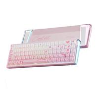 DAREU COOL68 Sakura Rosa 8000Hz Rapid Trigger Tastiera da Gaming, Precisione RT di 0,01mm, Tastiera Meccanica Magnetica Cablata 65% con Interruttori Hall Effect, 20 Modalità RGB, Attivazione
