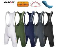 DAREVIE Pantaloncini con bretelle da ciclismo Senza cuciture 4.0 Italia ELASTIC-INTERFACE Pad Pantaloncini da ciclismo Diamond Leg Gripper Pantaloncini Bretelelle da uomo