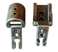 Darfix Cerniera per Armadio Mobili Anticata - Stile Arte Povera, Finitura Bronzata, Scodellino Diametro 27mm