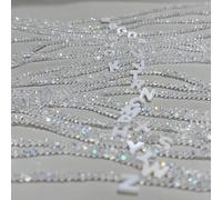 d'argento colore splendente trasparente artificiale perline di cristallo Collane 26 lettere conchiglia Chokers Collane femmina L,M,S,H,A,T,O,X,B,C,D,E,F,G,I,J,K,N,P,Q,R,U,V,W,Y,ZCristallo artificiale