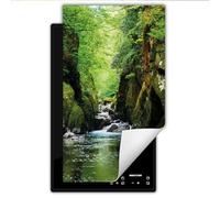 DarHaus Copertura Tappetino Piano Induzione 30x52 cm Cucina Coprifornelli Protezione per Piano Induzione - fiume verde