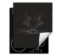 DarHaus Copri piano cottura induzione 45x52 cm Piastra di copertura per fornelli - nero - gatto