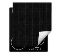 DarHaus Copri piano cottura induzione 45x52 cm Piastra di copertura per fornelli - nero - piatto