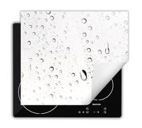 DarHaus Copri Piano Cottura Induzione 60x52 cm Coprifornelli Fornello Proteggi Tutto per la Cucina Fornelli - bianco - gocce
