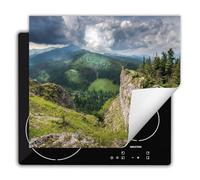 DarHaus Copri Piano Cottura Induzione 60x52 cm Coprifornelli Fornello Proteggi Tutto per la Cucina Fornelli - Montagne - paesaggio