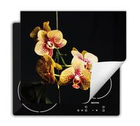 DarHaus Copri Piano Cottura Induzione 60x52 cm Coprifornelli Fornello Proteggi Tutto per la Cucina Fornelli - nero - orchidea