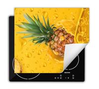 DarHaus Copri Piano Cottura Induzione 60x52 cm Coprifornelli Fornello Proteggi Tutto per la Cucina Fornelli - frutta - ananas
