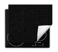 DarHaus Copri Piano Cottura Induzione 60x52 cm Coprifornelli Fornello Proteggi Tutto per la Cucina Fornelli - nero - piatto