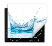 DarHaus Copri Piano Cottura Induzione 60x52 cm Coprifornelli Fornello Proteggi Tutto per la Cucina Fornelli - bianco - acqua