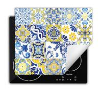 DarHaus Copri Piano Cottura Induzione 60x52 cm Coprifornelli Fornello Proteggi Tutto per la Cucina Fornelli - giallo - mosaico