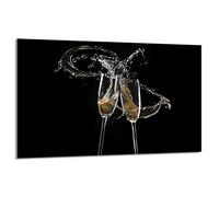 DarHaus Copri piano cottura induzione 80x52 cm copertura per piano cottura in vetroceramica 1 pezzi universale per piastre di cottura paraspruzzi tagliere in vetro temprato, Vino nero