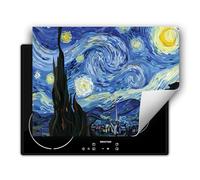 DarHaus Copri piano cottura induzione 80x52 cm copertura per piano cottura vinile - blu - immagine