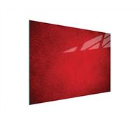 DarHaus Tagliere da cucina in vetro temperato, Copri-piano cottura a induzione, piano decorativo universale 40x30 cm, Rosso