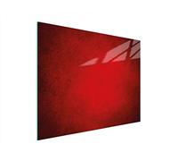 DarHaus Tagliere da cucina in vetro temperato, Copri-piano cottura a induzione, piano decorativo universale 52x40 cm, Rosso