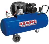 Dari COMPRESSORE A CINGHIA 100 l 2 hp DEC100 PRESSIONE 10 bar ARIA ASPIRATA 255 l/min
