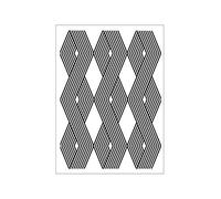 Darice A6, Cartella per Goffratura, Mascherina Vertical Cable Print Pattern, Plastic