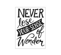 Darice A6, Cartella per Goffratura, Mascherina Work Hard Stay Humble, Plastic