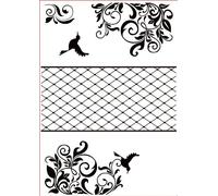 Darice Embossing Folder Cartella per Goffratura Mascherina Cornice Trittico, 29.7x21x0.3 cm