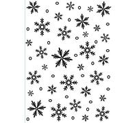 Darice Embossing Folder Cartella per Goffratura Mascherina Fiocco di Neve, 12.7x17.8x0.3 cm