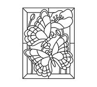 Darice Embossing Folder Cartella per Goffratura Mascherina Mosaico di Farfalle, Plastica, Trasparente, 10.8x14.6x0.3 cm