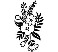 Darice Embossing Folder Cartella per Goffratura Mascherina Ramoscello con Fiori, Plastica, Trasparente, 10.8x14.6x0.3 cm