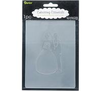 Darice Embossing Folder Cartella per Goffratura Mascherina Sposa e Sposo, 10.8x14.6x0.3 cm
