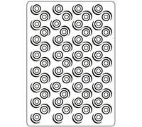Darice Embossing Folder Cartella per Goffratura Mascherina Vortice, Plastica, Trasparente, 10.8x14.6x0.3 cm