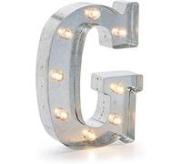 Darice-Gazebo 9,875 in Argento con Lettera G