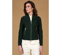 D'Arienzo Bomber Camoscio Verde da Donna Vera Pelle G154