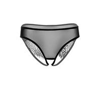 Daring Intimates Nicolette Crotchless Panty Black S/M