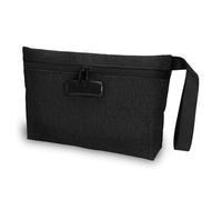 Dariokki Portafoglio con lucchetto, chiusura per denaro, borsa impermeabile con chiusura e serratura per contanti, telefono cellulare B durevole, Nero