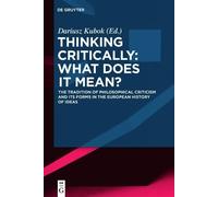 Dariusz Kubok Thinking Critically: What Does It Mean? (Copertina rigida)