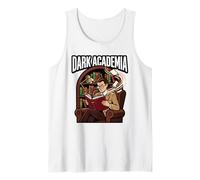 Dark Academia Books Fashion Goth Estetica Book Lover Style Canotta