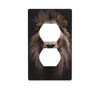 Dark Academia - Copertura decorativa per interruttore della luce, motivo vintage leone, 1 banda, per cucina, camera da letto, bagno, dimensioni 7 x 11,4 cm