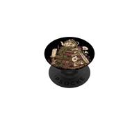 Dark Academia Cottagecore Tea Books Botanical Mushroom PopSockets PopGrip Adesivo