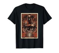 Dark Academia Gothic Haunted Library Corvo e Luna Maglietta