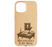 Dark Academia Gothic Vintage Scrivania Scrivania Estetica Custodia per iPhone 15