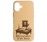 Dark Academia Gothic Vintage Scrivania Scrivania Estetica Custodia per iPhone 16 Plus